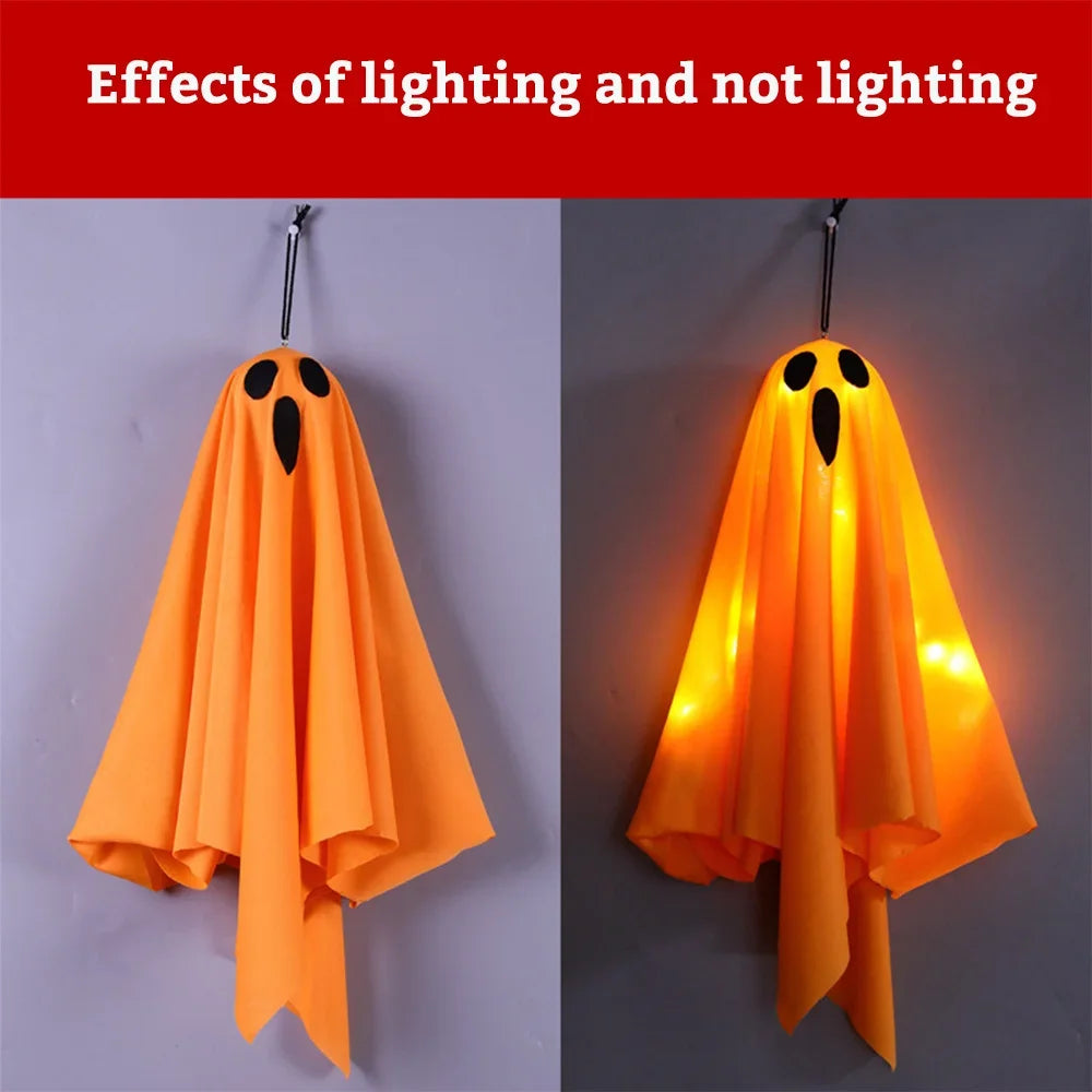 BOO-TIQUE LED Ghost Lights for Home Indoor Outdoor Hanging Decoration