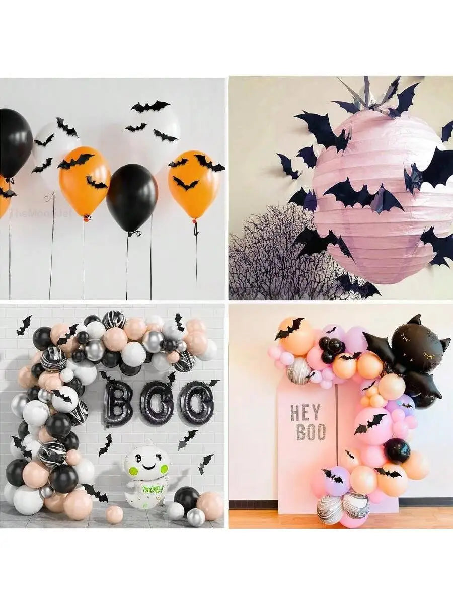 BOO-TIQUE black Bats Wall Decor