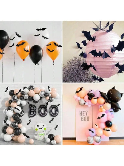 BOO-TIQUE black Bats Wall Decor